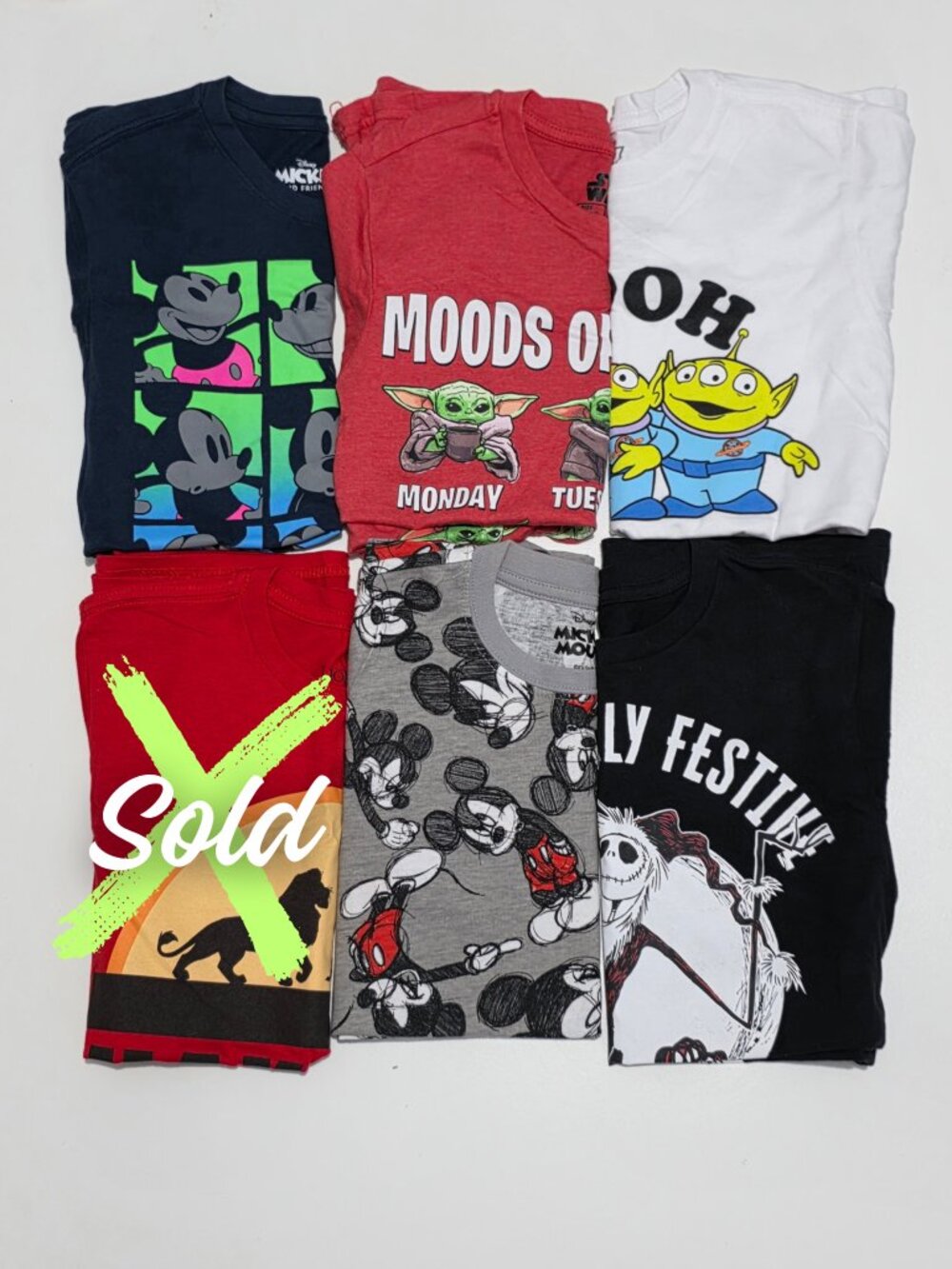 Disney Shirts Bundle - Boys Size L (10-12)